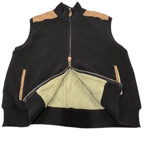Orvis Mechanic's Foul-Weather Zip Sweater Vest, Black, XL